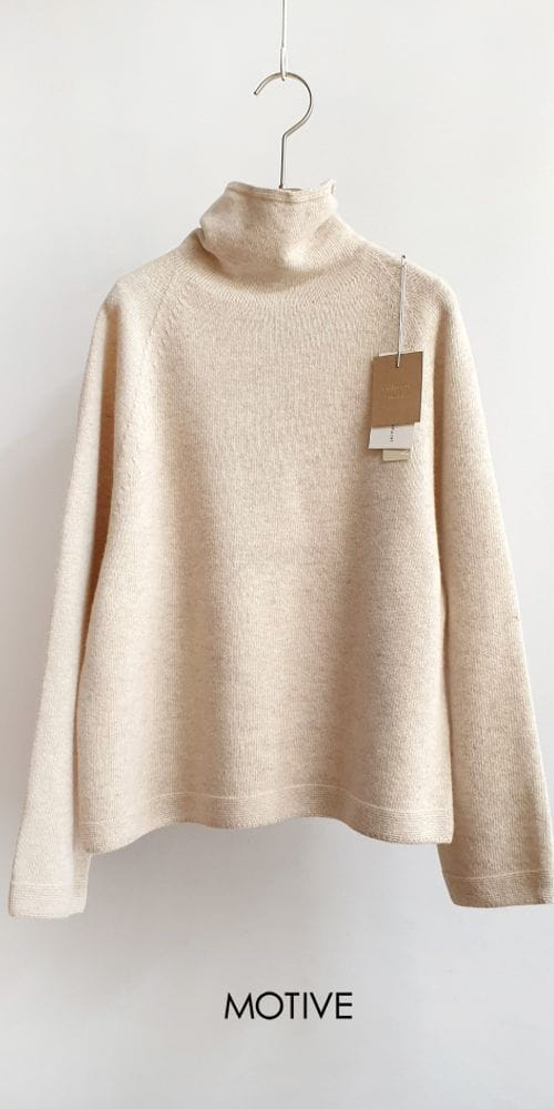 MOTIVE - Korean Children Fashion - #Kfashion4kids - Whole Gament Balren Slit Turtleneck