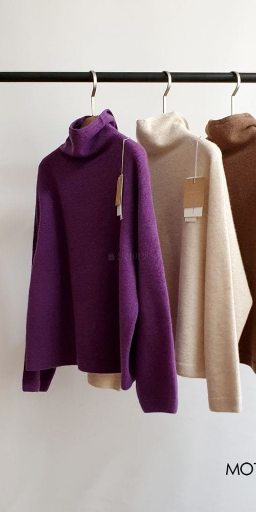 MOTIVE - Korean Children Fashion - #Kfashion4kids - Whole Gament Balren Slit Turtleneck - 4