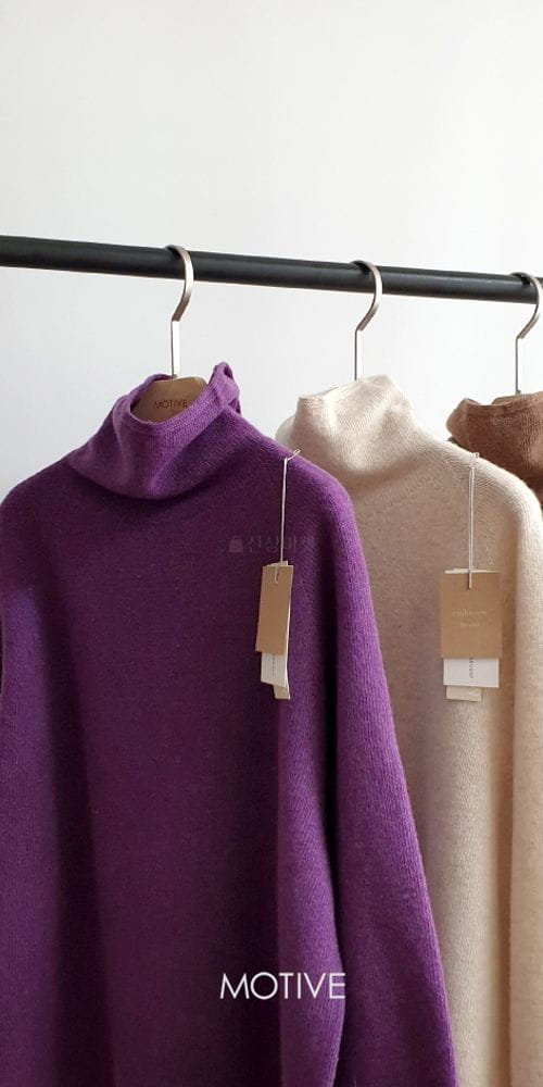 MOTIVE - Korean Children Fashion - #Kfashion4kids - Whole Gament Balren Slit Turtleneck - 9