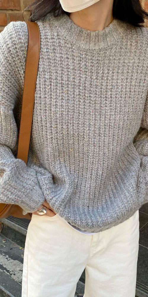MSTORY - Korean Children Fashion - #Kfashion4kids - Nef Round Knit Tee - 5