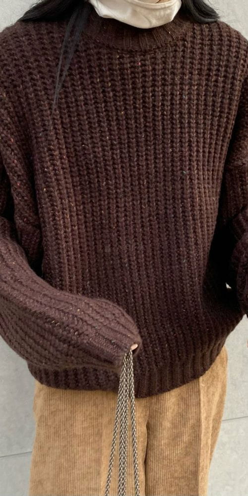 MSTORY - Korean Children Fashion - #Kfashion4kids - Nef Round Knit Tee - 6
