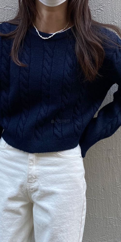 MSTORY - Korean Children Fashion - #Kfashion4kids - Reversible Twist Cardigan - 9