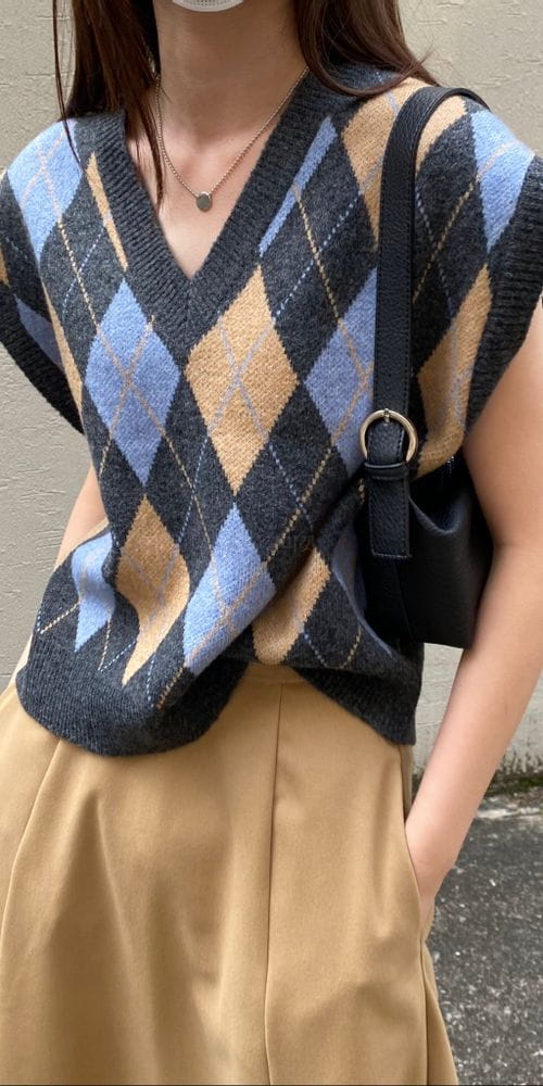 MSTORY - Korean Children Fashion - #Kfashion4kids - Argyle Vest
