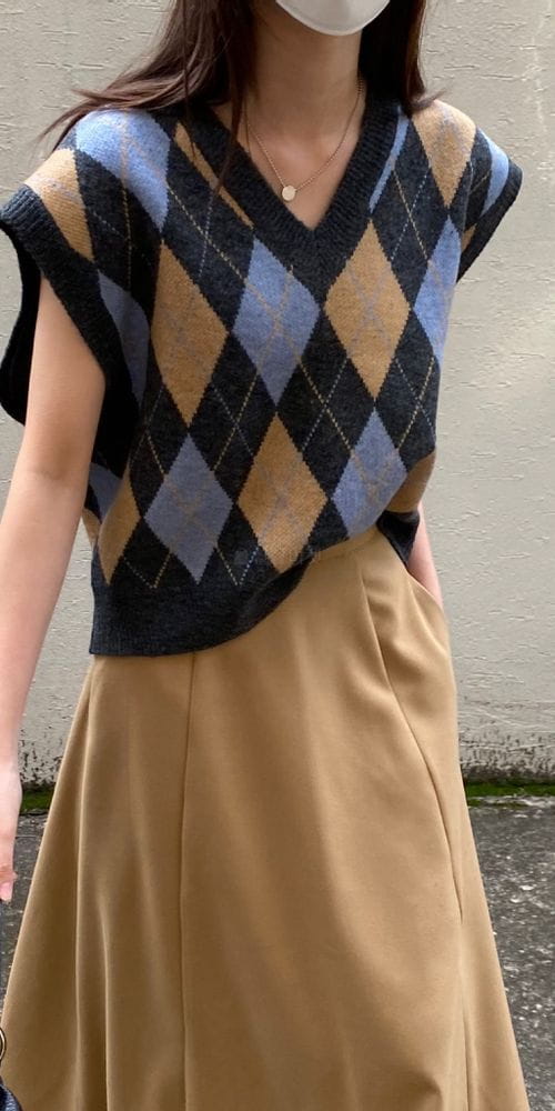 MSTORY - Korean Children Fashion - #Kfashion4kids - Argyle Vest - 2