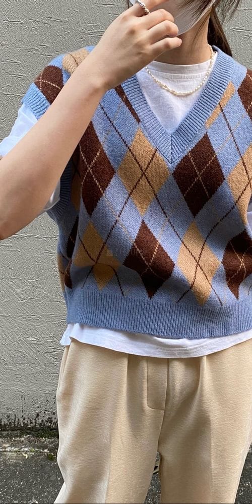MSTORY - Korean Children Fashion - #Kfashion4kids - Argyle Vest - 5