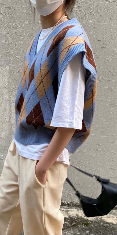 MSTORY - Korean Children Fashion - #Kfashion4kids - Argyle Vest - 6