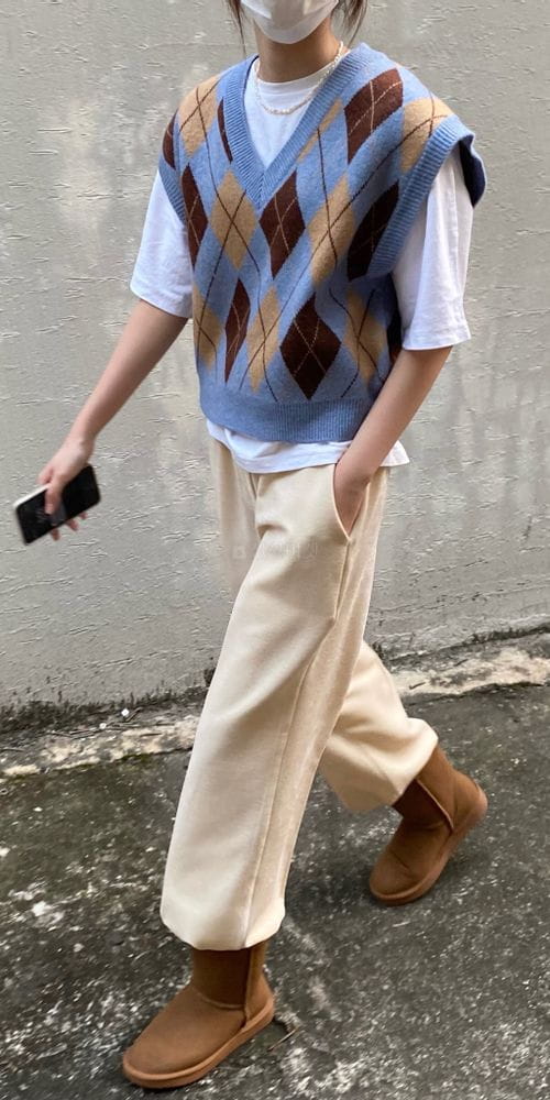 MSTORY - Korean Children Fashion - #Kfashion4kids - Argyle Vest - 8