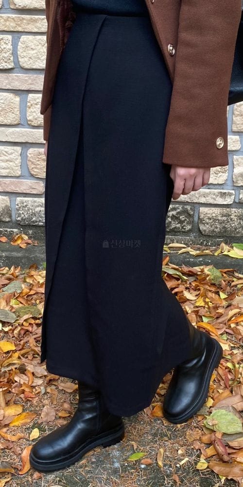 MSTORY - Korean Children Fashion - #Kfashion4kids - Double Wrap Skirt