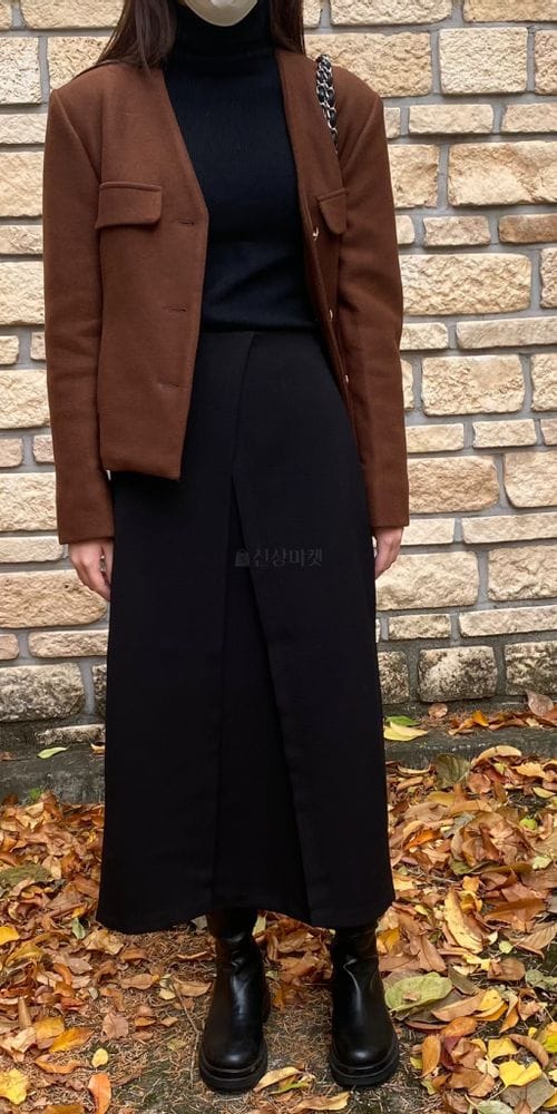 MSTORY - Korean Children Fashion - #Kfashion4kids - Double Wrap Skirt - 4