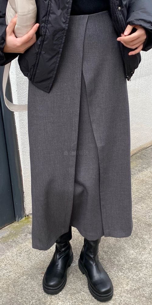 MSTORY - Korean Children Fashion - #Kfashion4kids - Double Wrap Skirt - 8