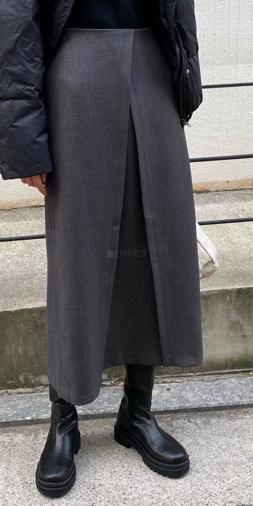 MSTORY - Korean Children Fashion - #Kfashion4kids - Double Wrap Skirt - 9