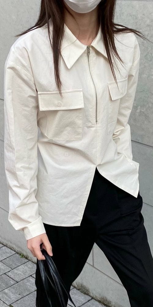 MSTORY - Korean Children Fashion - #Kfashion4kids - Zip-up Shirt - 4