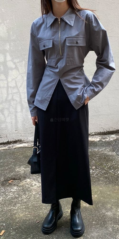MSTORY - Korean Children Fashion - #Kfashion4kids - Zip-up Shirt - 9