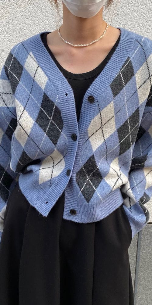 MSTORY - Korean Children Fashion - #Kfashion4kids - Argyle Cardigan - 2