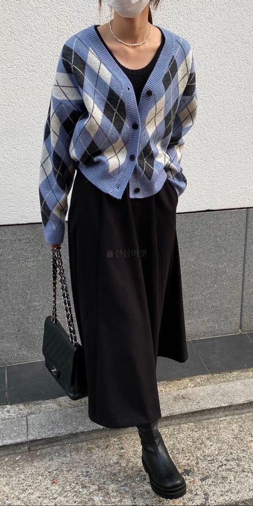 MSTORY - Korean Children Fashion - #Kfashion4kids - Argyle Cardigan - 4