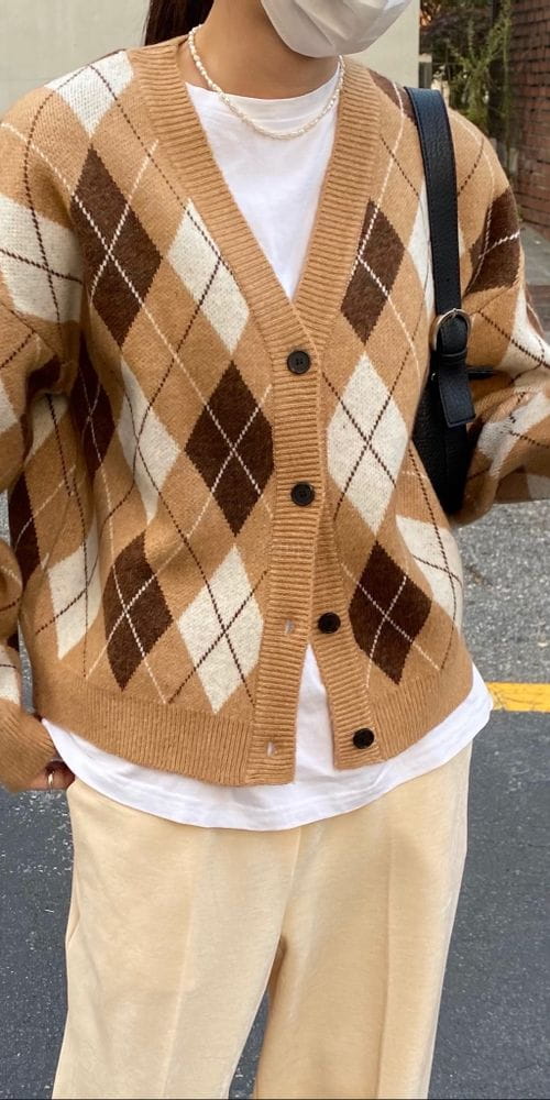 MSTORY - Korean Children Fashion - #Kfashion4kids - Argyle Cardigan - 5