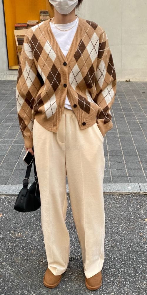 MSTORY - Korean Children Fashion - #Kfashion4kids - Argyle Cardigan - 9