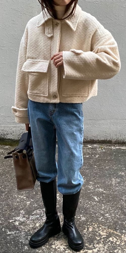 MSTORY - Korean Children Fashion - #Kfashion4kids - Bbogle Crop Coat - 2
