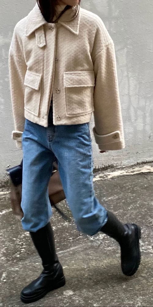 MSTORY - Korean Children Fashion - #Kfashion4kids - Bbogle Crop Coat - 3