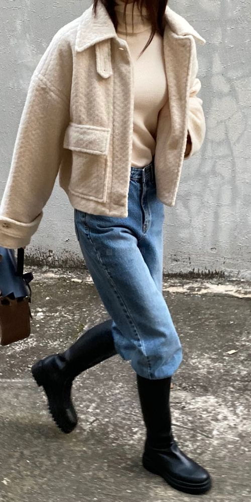 MSTORY - Korean Children Fashion - #Kfashion4kids - Bbogle Crop Coat - 4