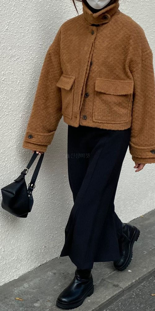 MSTORY - Korean Children Fashion - #Kfashion4kids - Bbogle Crop Coat - 8
