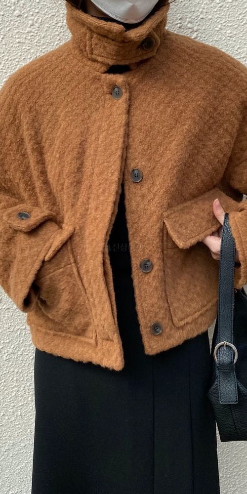 MSTORY - Korean Children Fashion - #Kfashion4kids - Bbogle Crop Coat - 9