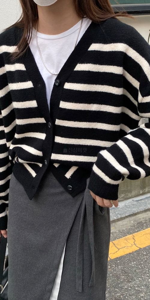 MSTORY - Korean Children Fashion - #Kfashion4kids - Stripes Cardigan - 11