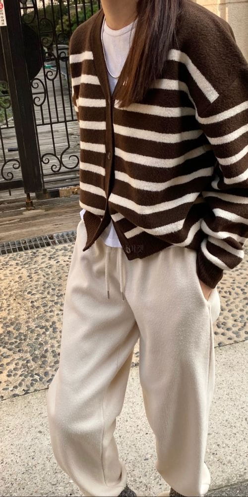 MSTORY - Korean Children Fashion - #Kfashion4kids - Stripes Cardigan - 2