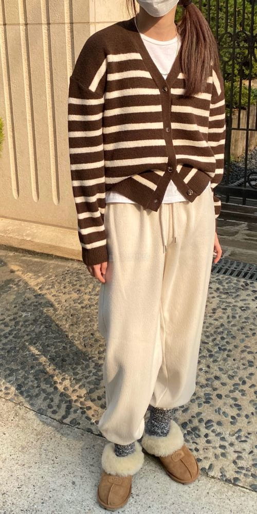 MSTORY - Korean Children Fashion - #Kfashion4kids - Stripes Cardigan - 3