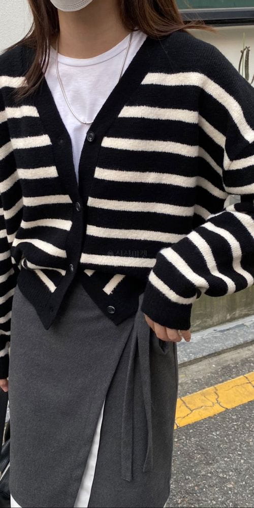 MSTORY - Korean Children Fashion - #Kfashion4kids - Stripes Cardigan - 6