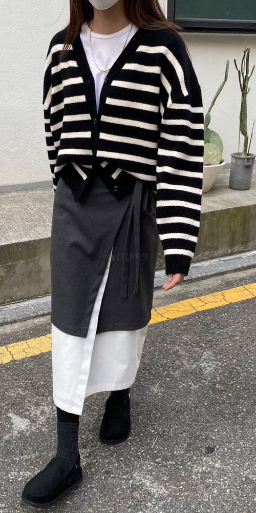 MSTORY - Korean Children Fashion - #Kfashion4kids - Stripes Cardigan - 7