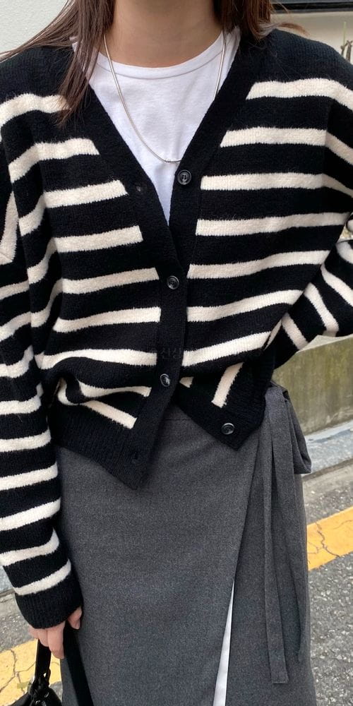 MSTORY - Korean Children Fashion - #Kfashion4kids - Stripes Cardigan - 8