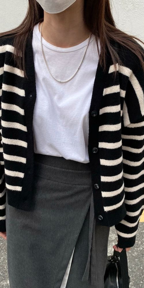 MSTORY - Korean Children Fashion - #Kfashion4kids - Stripes Cardigan - 9