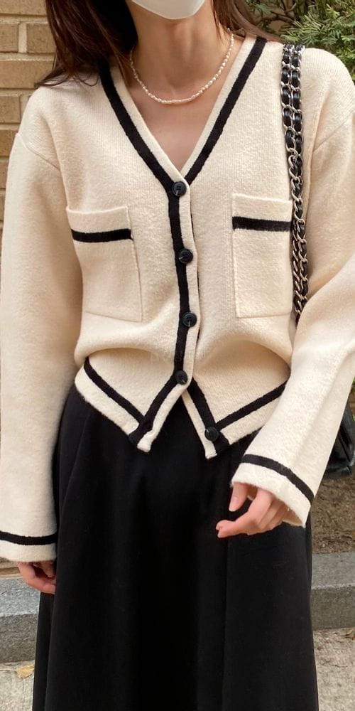 MSTORY - Korean Children Fashion - #Kfashion4kids - Combi Cardigan - 6
