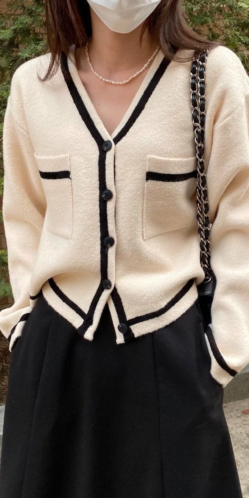 MSTORY - Korean Children Fashion - #Kfashion4kids - Combi Cardigan - 7