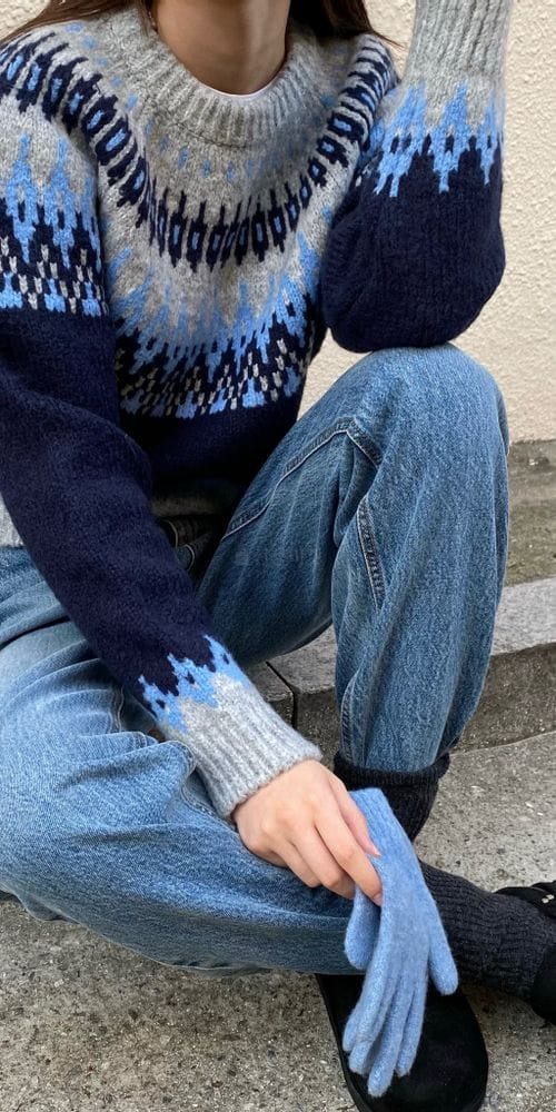 MSTORY - Korean Children Fashion - #Kfashion4kids - Circle Round Knit Tee