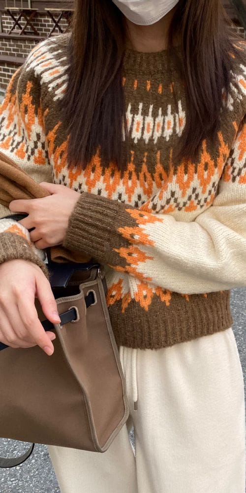 MSTORY - Korean Children Fashion - #Kfashion4kids - Circle Round Knit Tee - 6