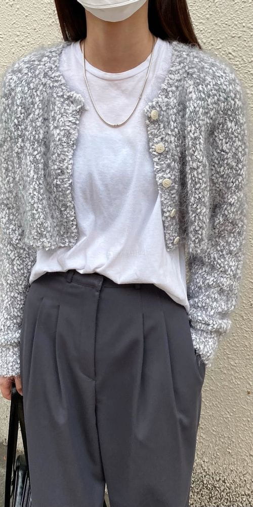 MSTORY - Korean Children Fashion - #Kfashion4kids - Reversible Crop Cardigan - 4