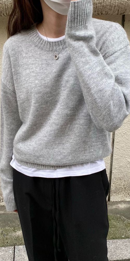 MSTORY - Korean Children Fashion - #Kfashion4kids - Angora Knit Tee - 2