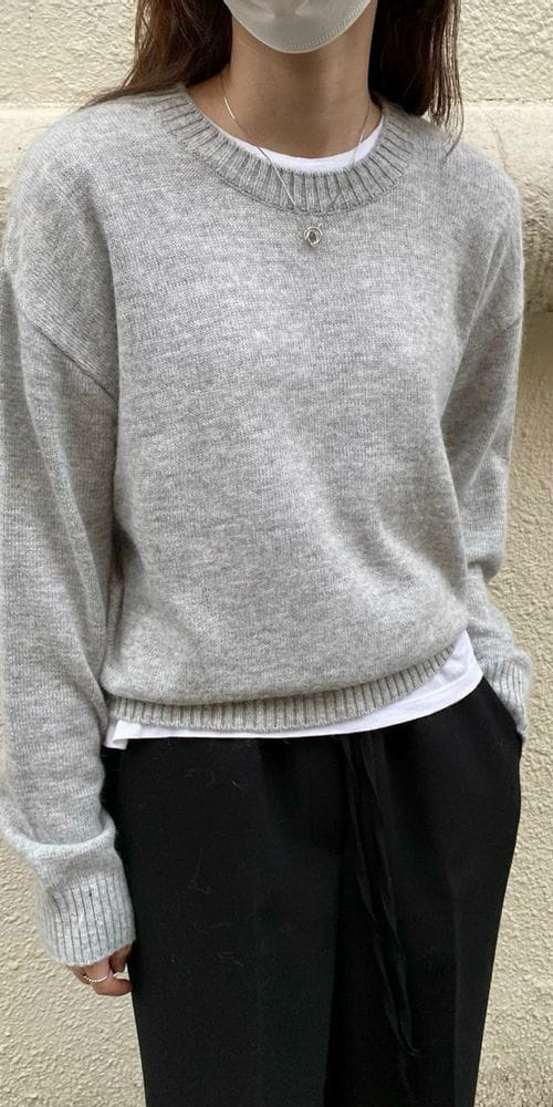 MSTORY - Korean Children Fashion - #Kfashion4kids - Angora Knit Tee - 4