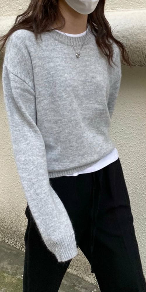 MSTORY - Korean Children Fashion - #Kfashion4kids - Angora Knit Tee - 5