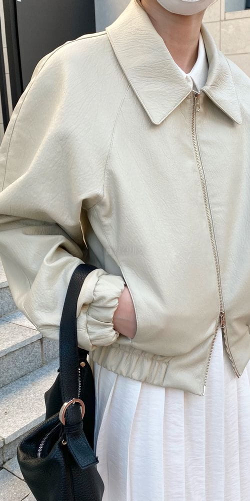 MSTORY - Korean Children Fashion - #Kfashion4kids - Leather Jumper - 4