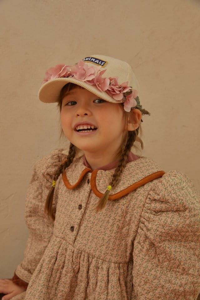 MUMUNBABA - Korean Children Fashion - #Kfashion4kids - Quilting Collar One-piece