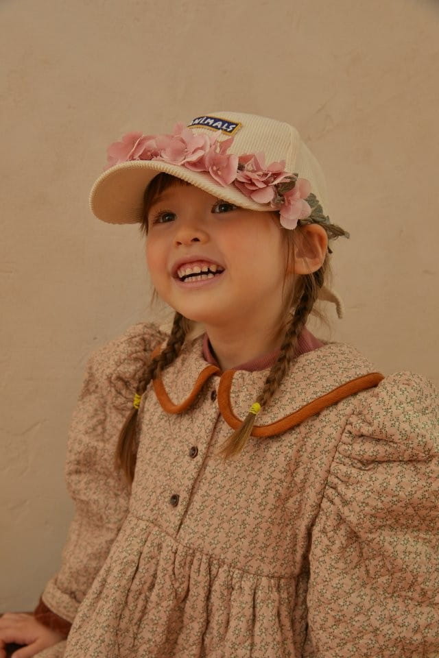 MUMUNBABA - Korean Children Fashion - #Kfashion4kids - Quilting Collar One-piece - 2