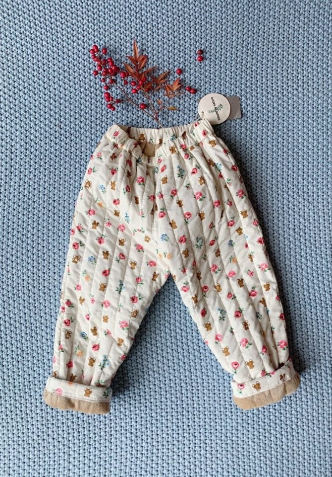MUMUNBABA - Korean Children Fashion - #Kfashion4kids - Bear Padding Pants