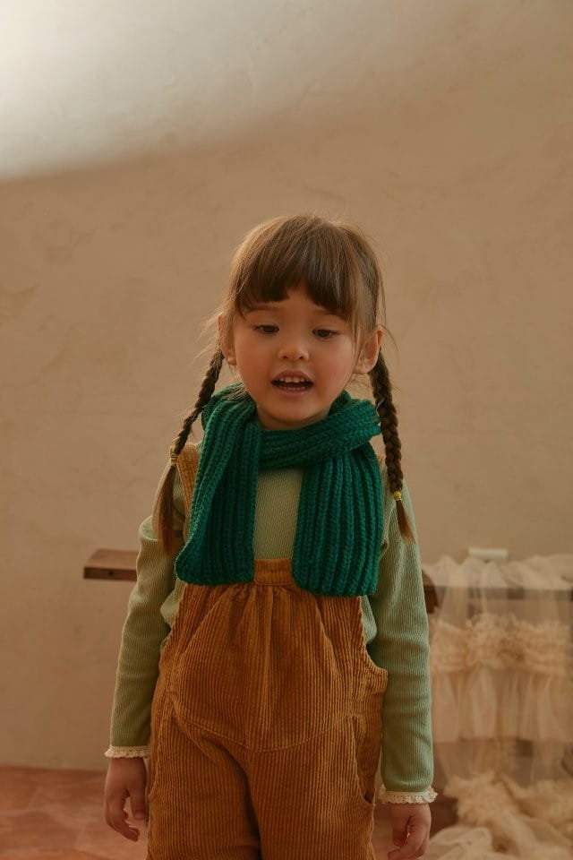 MUMUNBABA - Korean Children Fashion - #Kfashion4kids - Rib Dungarees