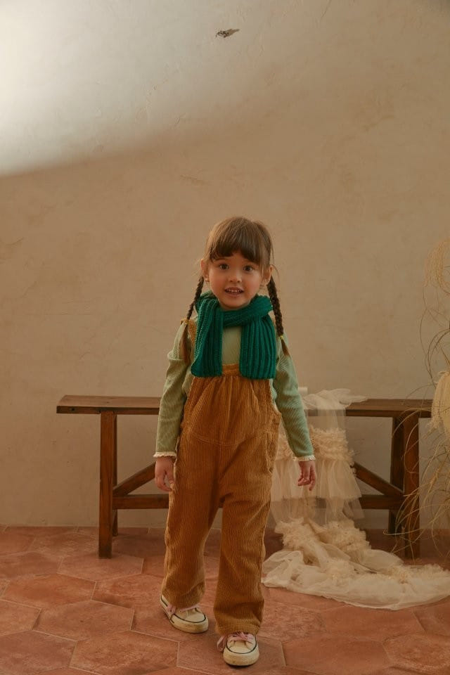 MUMUNBABA - Korean Children Fashion - #Kfashion4kids - Rib Dungarees - 2