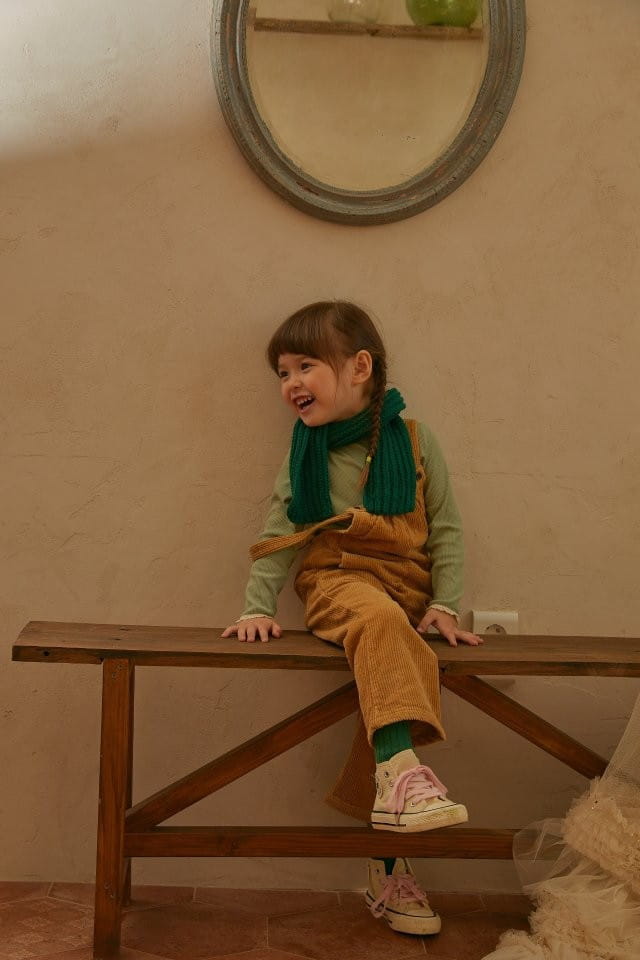 MUMUNBABA - Korean Children Fashion - #Kfashion4kids - Rib Dungarees - 4