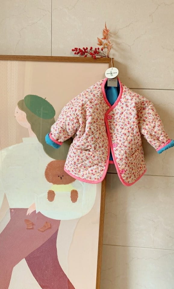 MUMUNBABA - Korean Children Fashion - #Kfashion4kids - Cherry Blossoms Padding Jumper - 5
