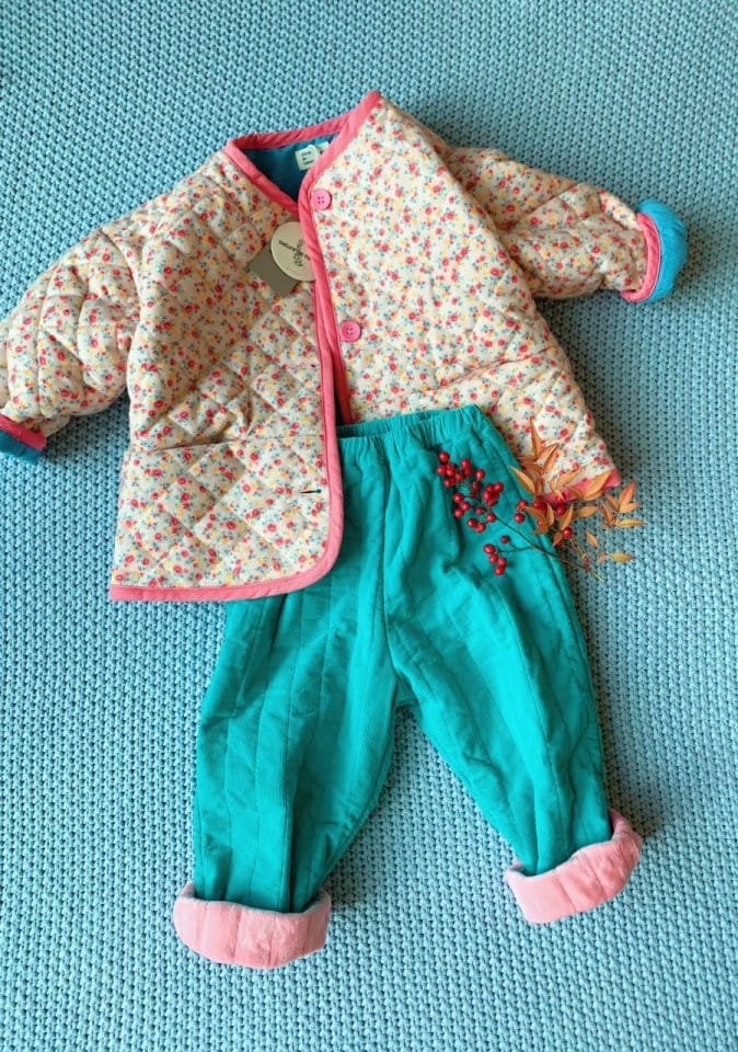 MUMUNBABA - Korean Children Fashion - #Kfashion4kids - Cherry Blossoms Padding Jumper - 8